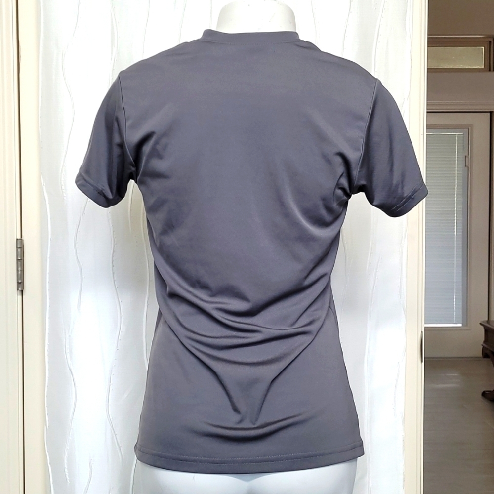 A4 Gray Short Sleeve Athletic Shirt - Picture 2 of 4